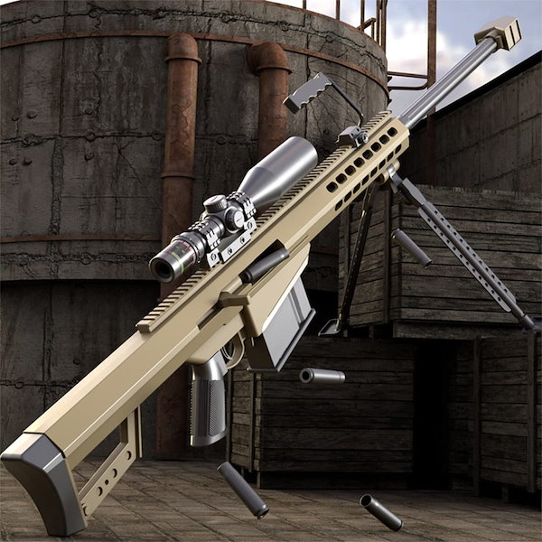 精巧1/3スケール ミニチュアライフル BARRETT 著しく M82A1 タン
