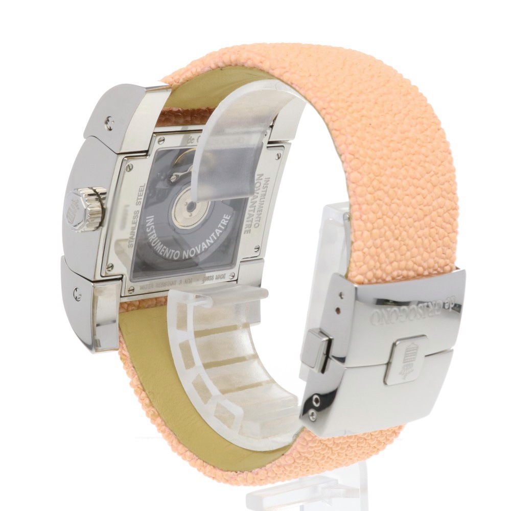 ドゥ グリソゴノ ノヴァンタトレ 腕時計 ステンレススチール 自動巻き 1年保証 de GRISOGONO 中古 美品