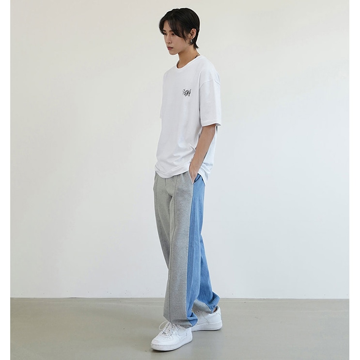 【BTS テテ着用】Denim Sweat Pants 【BTS テテ着用】Denim Sweat Pants