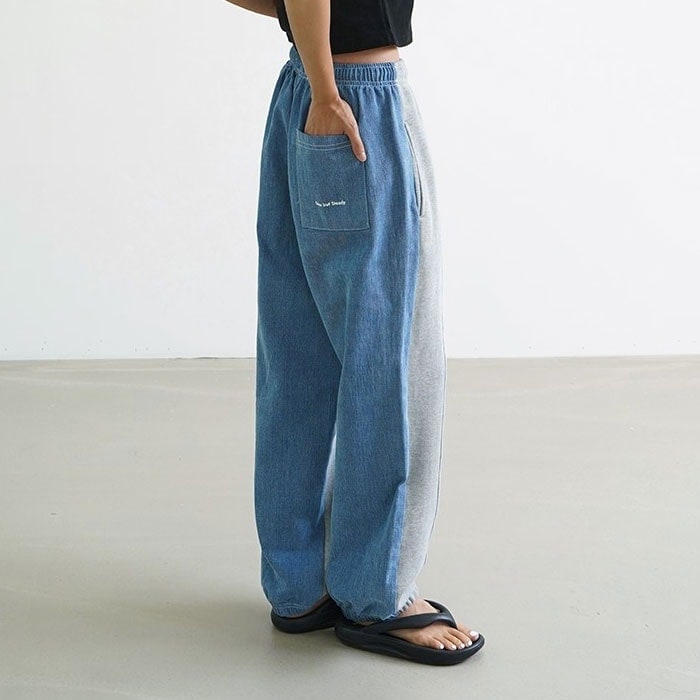 【BTS テテ着用】Denim Sweat Pants 【BTS テテ着用】Denim Sweat Pants
