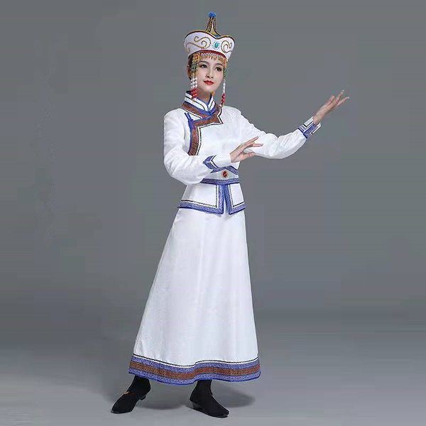 Qoo10] モンゴル女性ワンピースレディース民族衣装
