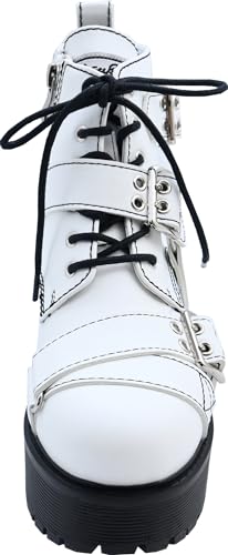 [ヨースケ] ファッションブーツ 6310008 ホワイトブラック