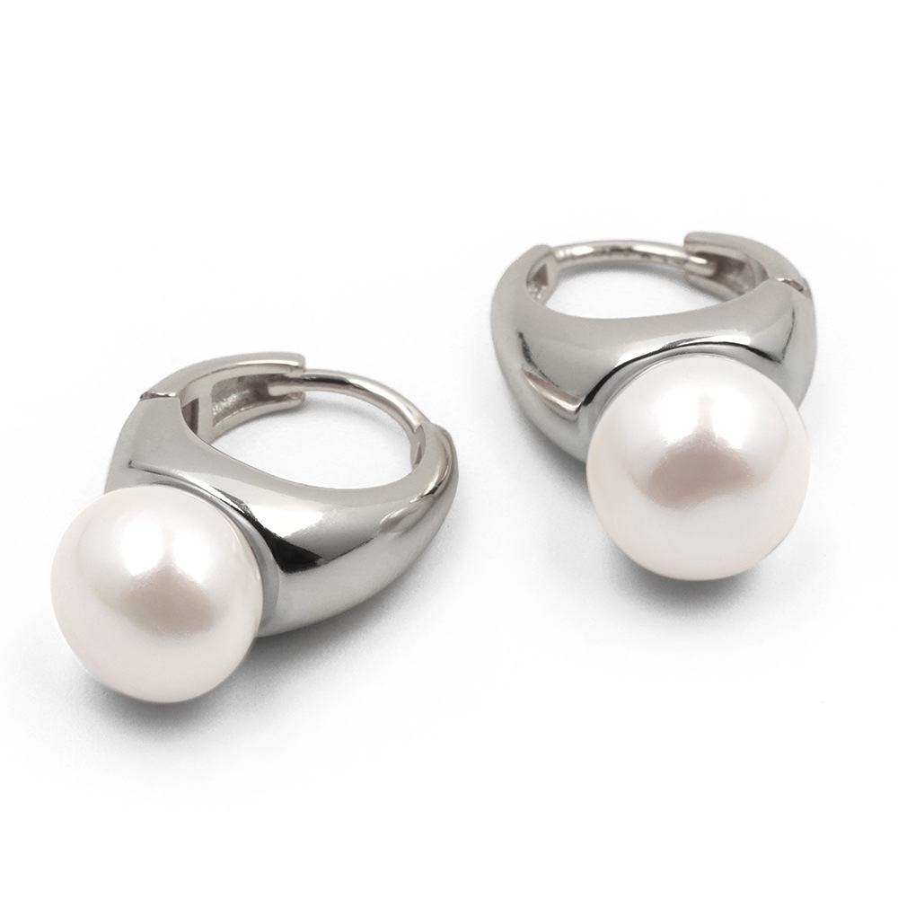 925 淡水パール フープピアス [ce140]