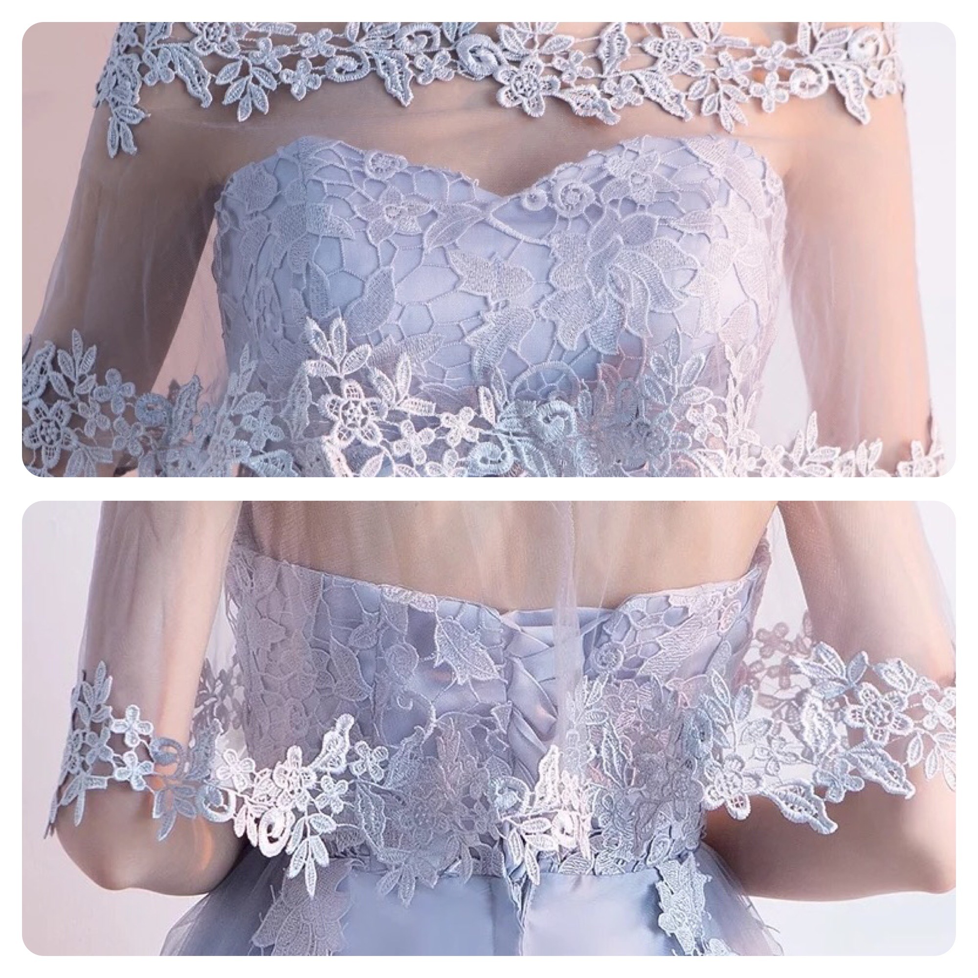 1858 刺繍レースフィッシュテールドレ レディース服新品 本物保証