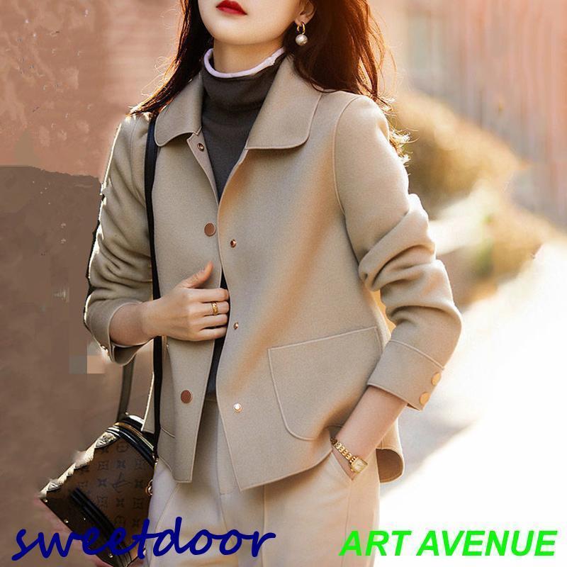 【2枚購入で100円OFF】チェスターコート レディース ショート丈 コート トレンチコート アウター ラシャ 着痩せ お洒落 上品 トレンド 羽織り 春秋冬 おしゃれ 20代 30代 40代 50代