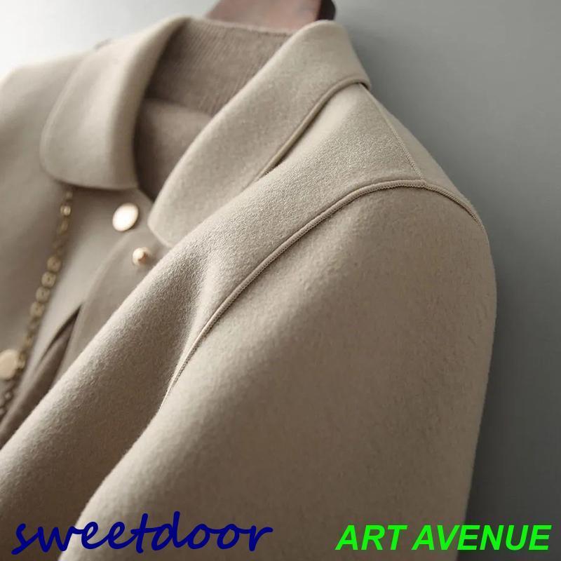 【2枚購入で100円OFF】チェスターコート レディース ショート丈 コート トレンチコート アウター ラシャ 着痩せ お洒落 上品 トレンド 羽織り 春秋冬 おしゃれ 20代 30代 40代 50代