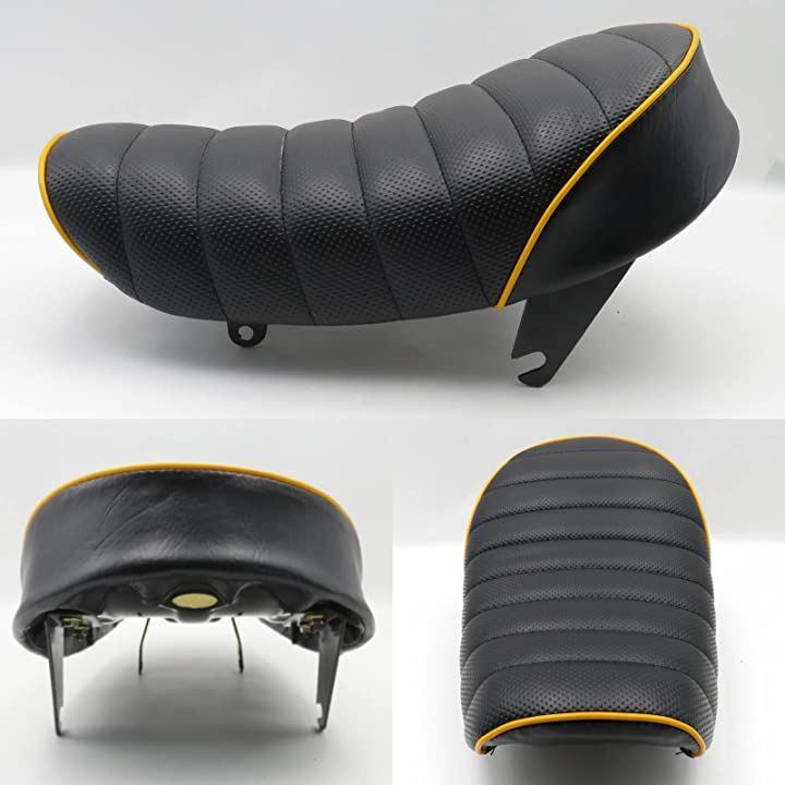 モンキー カスタムシート タックロールシート パイピング ブラック イエロー レッド Z50J AB モンキー カスタムシート タックロールシート パイピング ブラック イエロー レッド Z50J AB