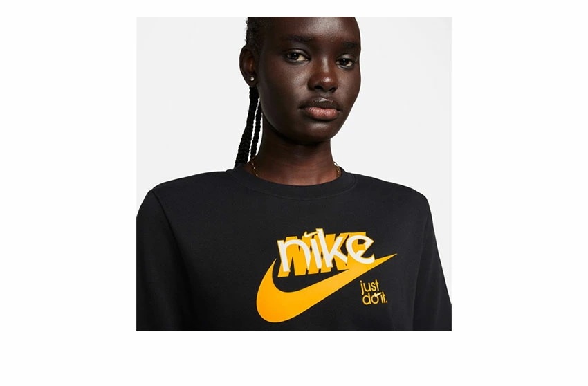 スポーツウェア クラブ フリース フレンチ テリー グラフィック クルーネック スウェットシャツ FN3629 レディース ブランド ウェア トレーナー スポーティ カジュアル カットソー