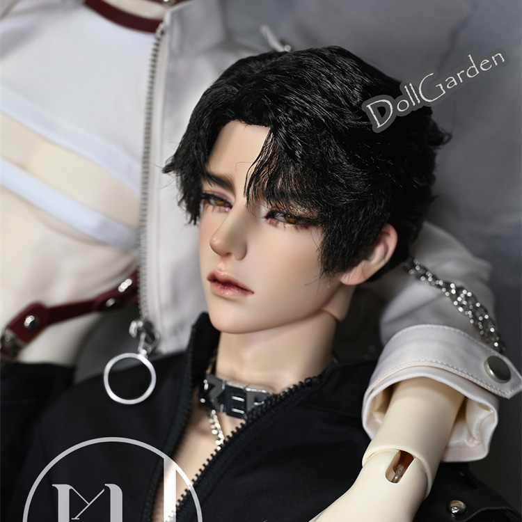 BJD 1/3 1/4 ドール用 ウィッグ ショート スタイル 特軟らかい糸 セット済み 短髪 黒 ミルクゴールド グレー 褐色 SD/小顔SD/MSDサイズ球体関節人形用ウィッグ