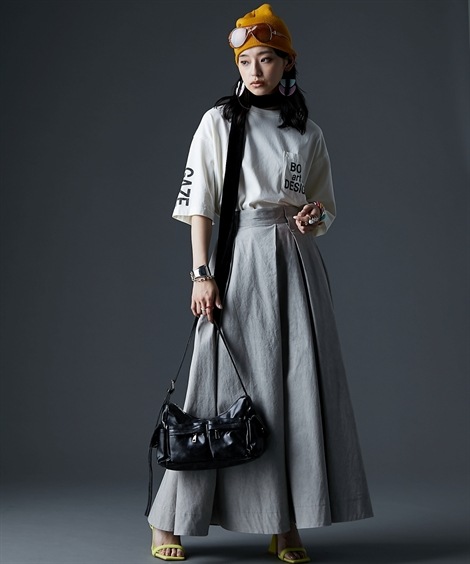 ロングスカート 綿100%タックマキシスカート 大きいサイズ有 GEVS. ロングスカート 綿100%タックマキシスカート 大きいサイズ有 GEVS.