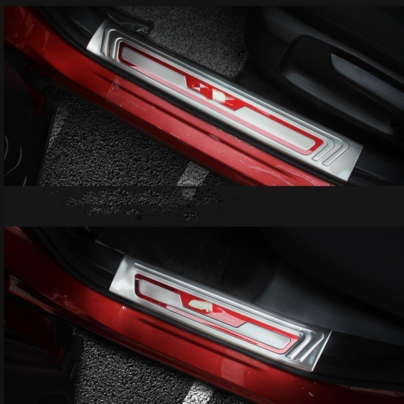 スカッフプレート【マツダ CX-5 KF系 MAZDA】専用 ステップガード　内装　三色　プロテクター内側