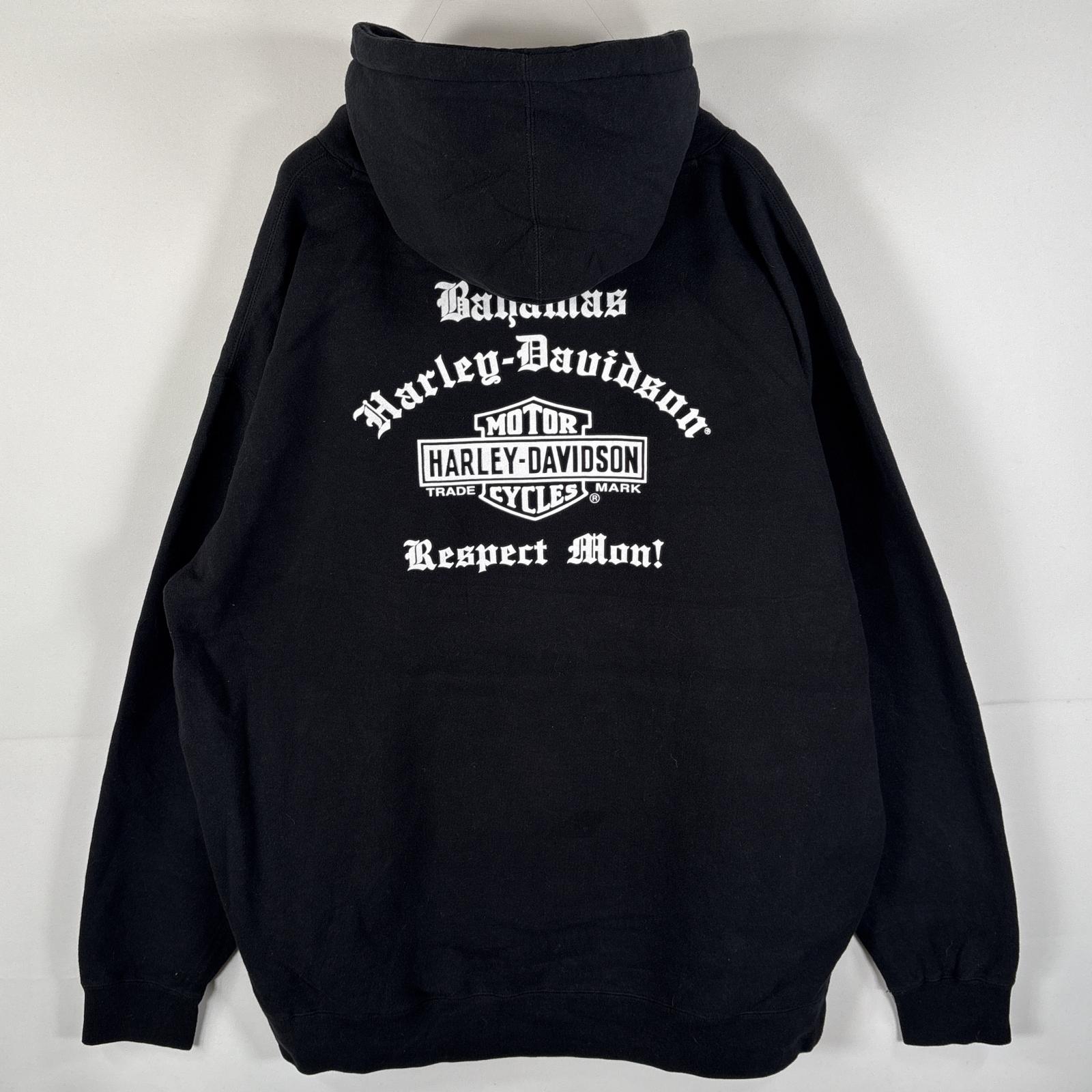 古着 00’s/00年代 パーカー ビッグサイズ コピーライト 肉厚 XXXL ブラック メンズ