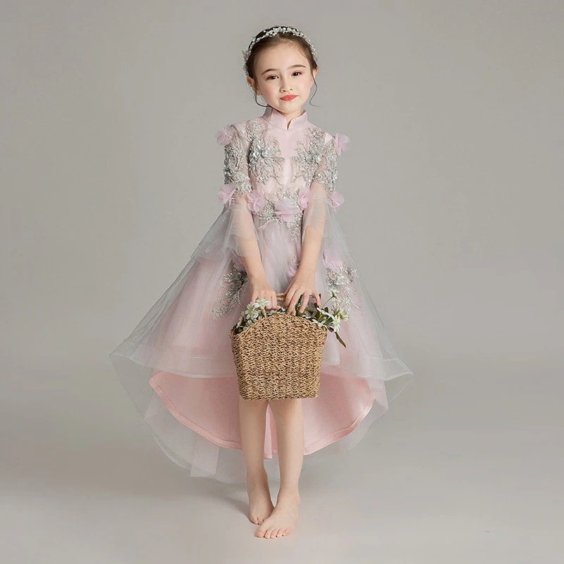 子供ドレス ダンス演出 舞台服 子供用ドレス フォーマルチュールドレス ピアノ演奏会 パーティー司会者 ガールズお嬢様風 ワンピース ダンス演出 90cm160cm