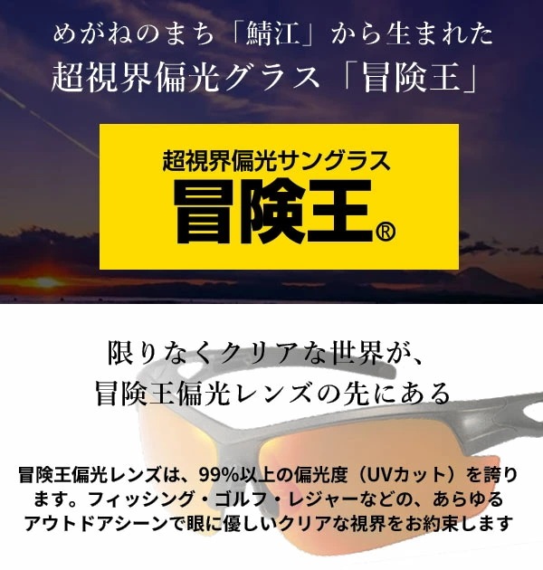 偏光サングラス 老眼鏡入 冒険王 ボウケンオウ 通販 サングラス 偏光 シニアグラス 老眼鏡入サングラス ゼロステージ バイフォーカル 偏光グラス ブルーライトカット UVカット 紫外線対策 スモーク