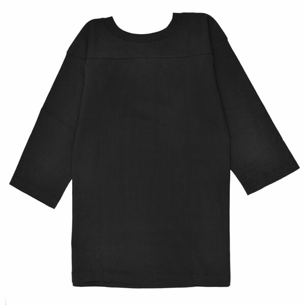 ティーテンイレブン 3/4スリーブ フットボール Tシャツ ヘビーウェイト T1011 ブラック c5-p405-090