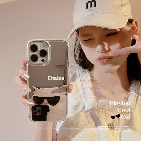【Maison Clair】 クール キャット iPhone スマホケース 関送込 m54895014775_1.jpg?1737692355