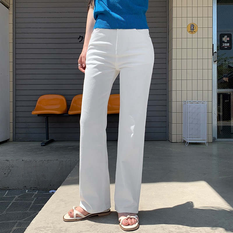 [tps0576] 韓国ファッションコットン セミ ワイド パンツ