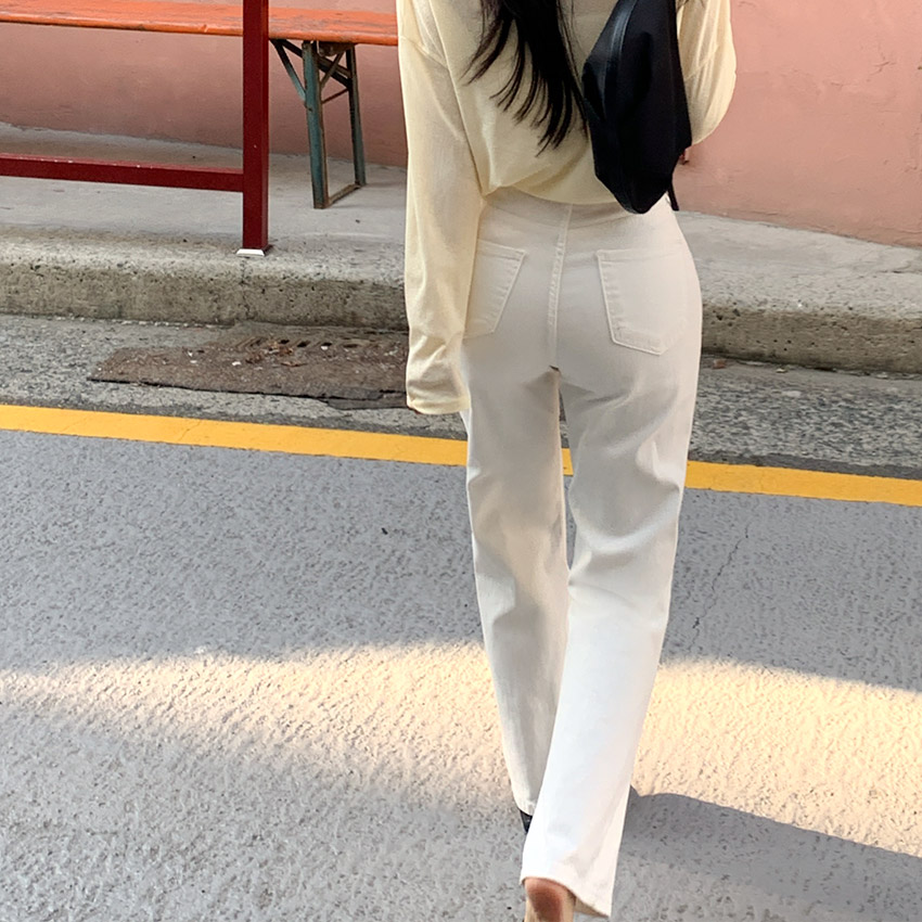 [tps0576] 韓国ファッションコットン セミ ワイド パンツ