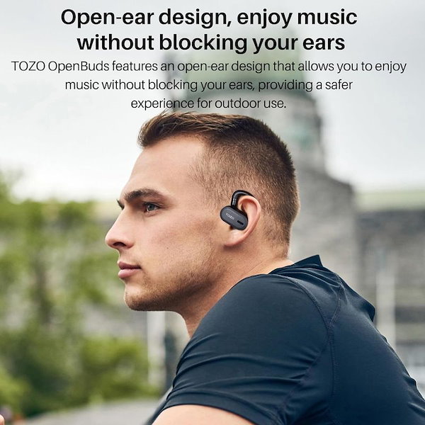 Openbuds 軽量ワイヤレスイヤホン マルチアングル調整機能付き真のワイヤレスBluetooth 5.3ヘッドホン オープン