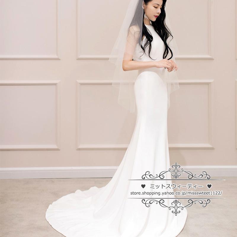 ウェディングドレス二次会結婚式ブライダルロング丈ホルターネックスレンダーラインノースリーブ前撮り海外挙式花嫁ウエディングパーティードレス