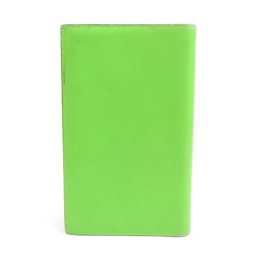 エルメス HERMES 手帳カバー レザー イエローグリーン ユニセックス e59861a エルメス HERMES 手帳カバー レザー イエローグリーン ユニセックス e59861a