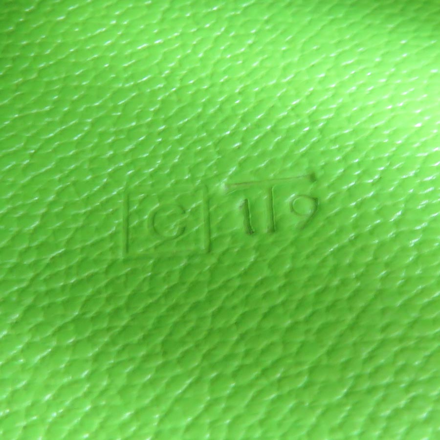 エルメス HERMES 手帳カバー レザー イエローグリーン ユニセックス e59861a エルメス HERMES 手帳カバー レザー イエローグリーン ユニセックス e59861a