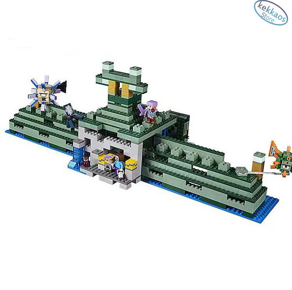 Qoo10] レゴ互換 マインクラフト 海底神殿 ガー