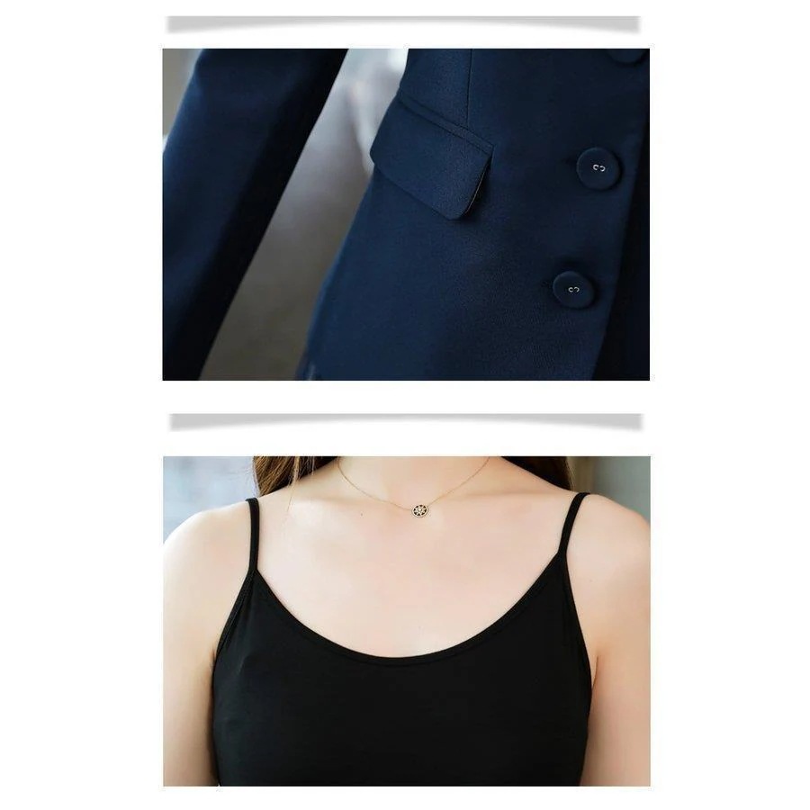 ワンピーススーツアンサンブルロング丈ジャケットキャミワンピプリーツきれいめネイビーブラックモダンオシャレ可愛い[eia03]