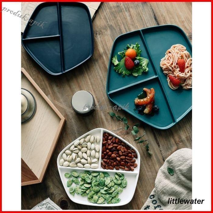 食器 キッチン雑貨 カト お皿 プレート ギフト プ 仕切り付き 縁あり ランチプレート 朝食プレート 北欧調女子会 可愛い クラ/[20]