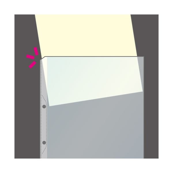 （まとめ）コクヨA4リフィル(ワイドオープンポケット) 2穴 特厚口0.12mm ラ-AH2112-2 1パック(20枚) (×20セット)