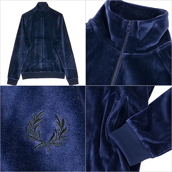 Qoo10] Fred Perry ベロア トラックジャケット [J8555