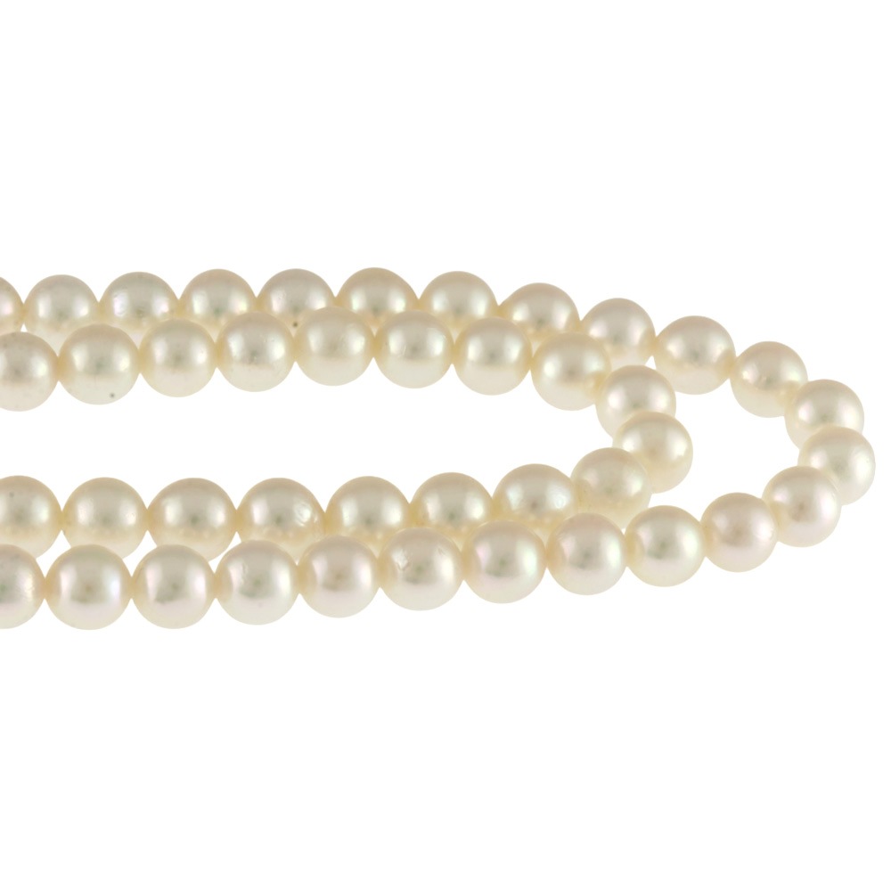 ミキモト 2連パール ネックレス シルバー パール MIKIMOTO 中古 美品 ミキモト 2連パール ネックレス シルバー パール MIKIMOTO 中古 美品