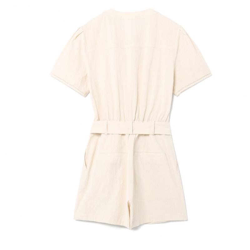 ロラローラベルトジャンプスーツアイボリー