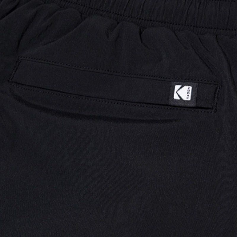 コダック K 裏地付きワイドフィットカーゴパンツブラック コダック K 裏地付きワイドフィットカーゴパンツブラック