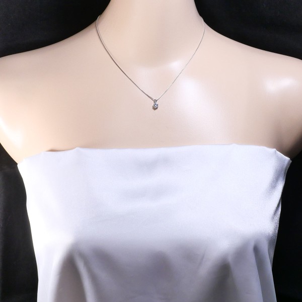 PT PT850 ネックレス ダイヤ 0.445 鑑定書 約40cm ジュエリー 中古 PT PT850 ネックレス ダイヤ 0.445 鑑定書 約40cm ジュエリー 中古