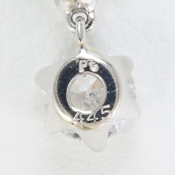 PT PT850 ネックレス ダイヤ 0.445 鑑定書 約40cm ジュエリー 中古 PT PT850 ネックレス ダイヤ 0.445 鑑定書 約40cm ジュエリー 中古