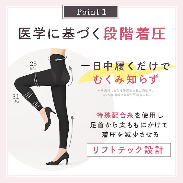 ベルスキニー BELLE SKINNY 着圧 美脚 Sサイズ ブラック 黒 BELLE