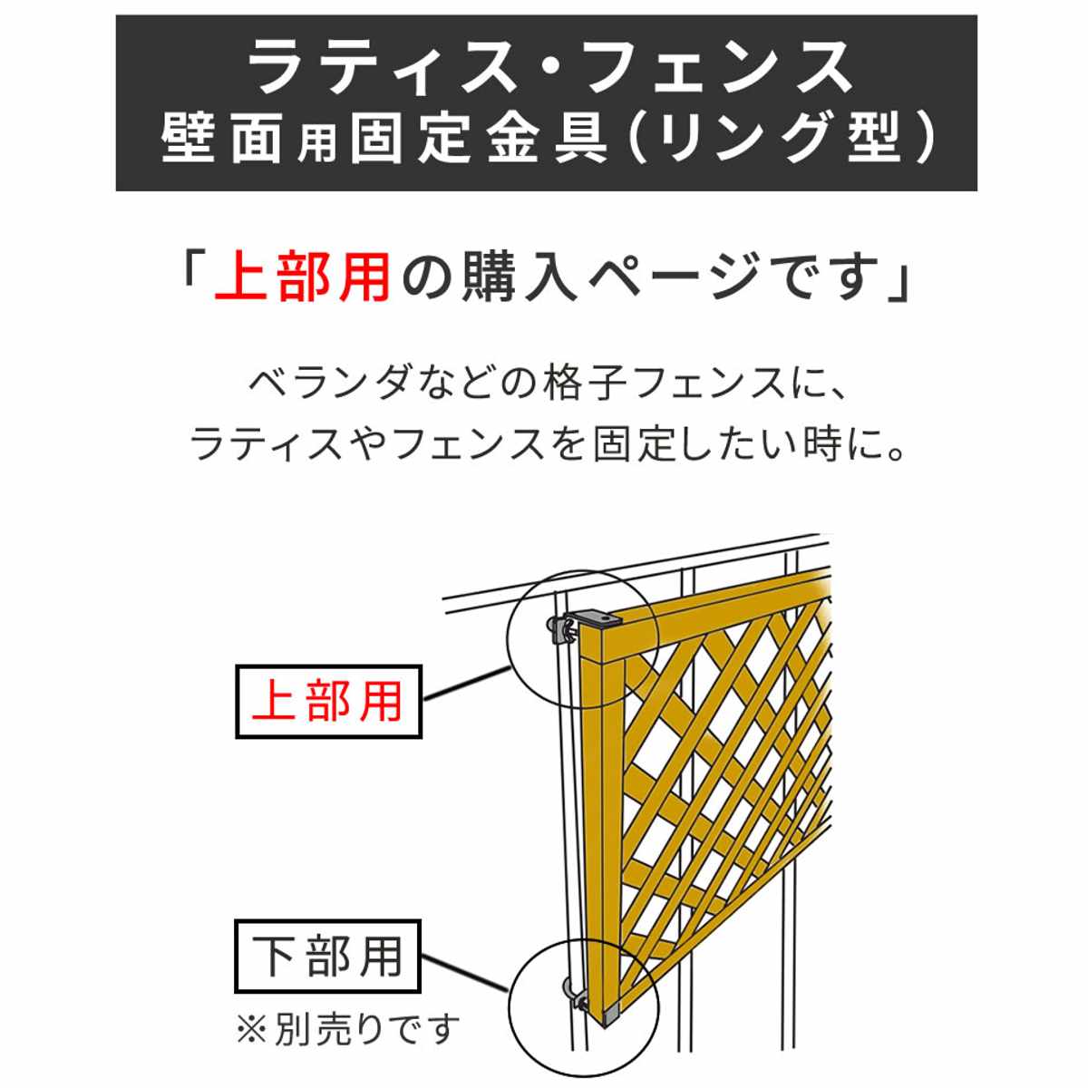 固定金具 壁面用 リング型 上部 ラティス フェンス 8個 部品 金具 固定 固定用 パーツ ラティス用 フェンス用 取り付け 上部用 バルコニーフェンス ガーデニング 目隠し 固定金具 壁面用 リング型 上部 ラティス フェンス 8個 部品 金具 固定 固定用 パーツ ラティス用 フェンス用 取り付け 上部用 バルコニーフェンス ガーデニング 目隠し