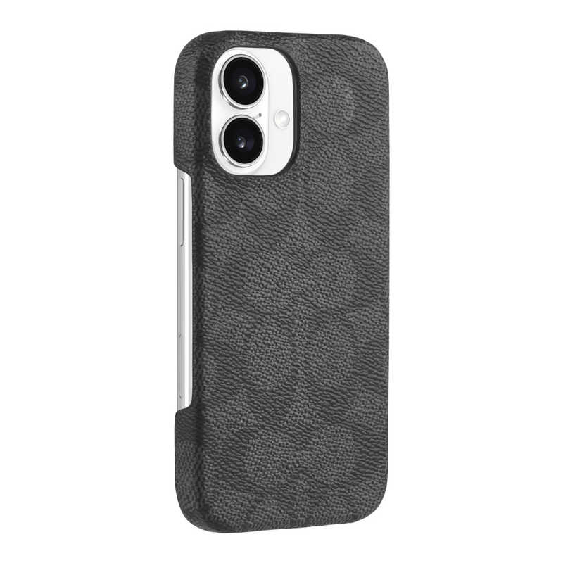 COACH iPhone 16 Coach Slim Wrap Case - Signature Charcoal CH054094 COACH iPhone 16 Coach Slim Wrap Case - Signature Charcoal CH054094