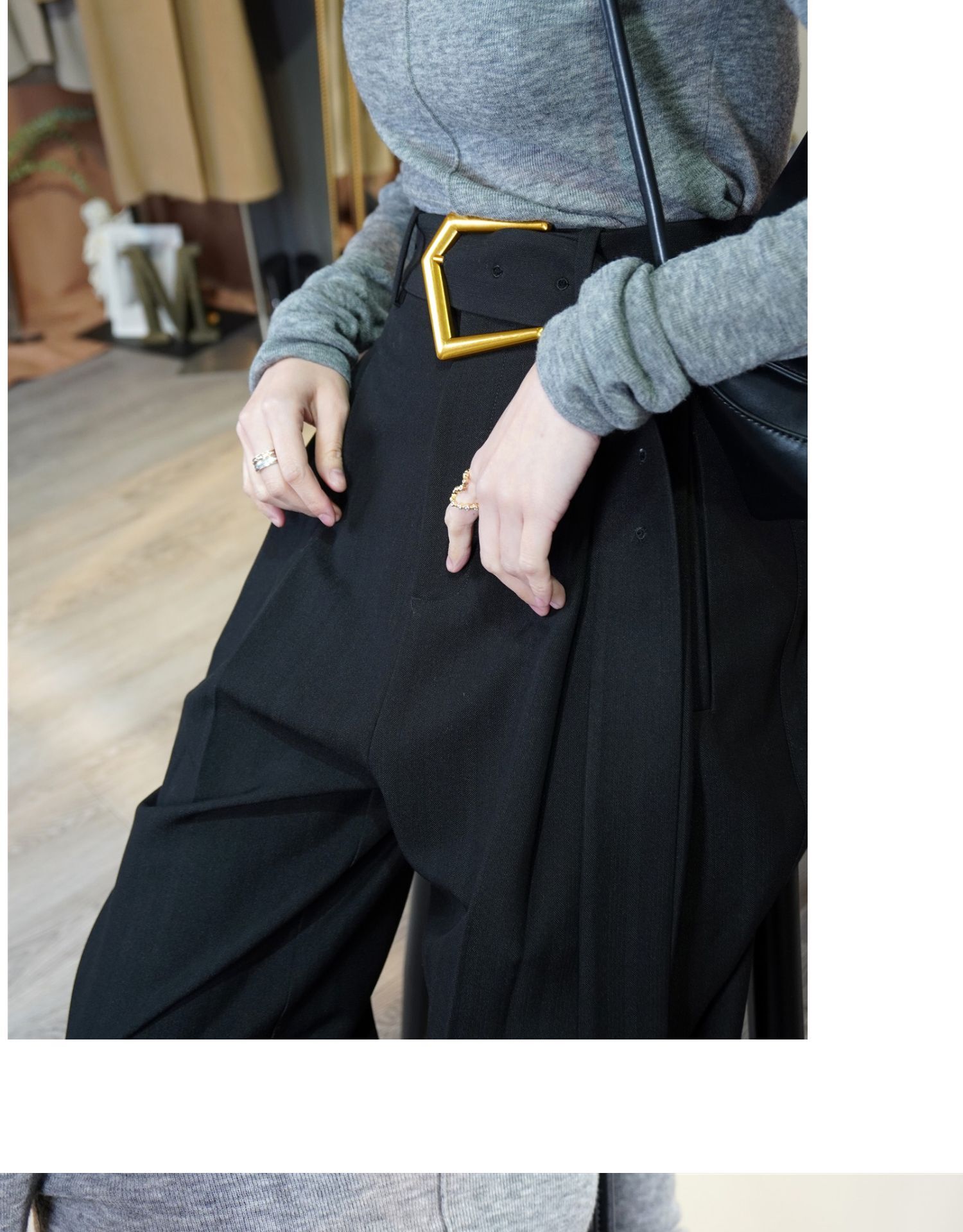 ボトムス ワイドパンツ ストレートパンツ ロング丈 ストレート デザイン タック 美ライン ニュアンス ベルト ウエストマーク かわいい 大人可愛い きれいめ シンプル カジュアル 大人 上品