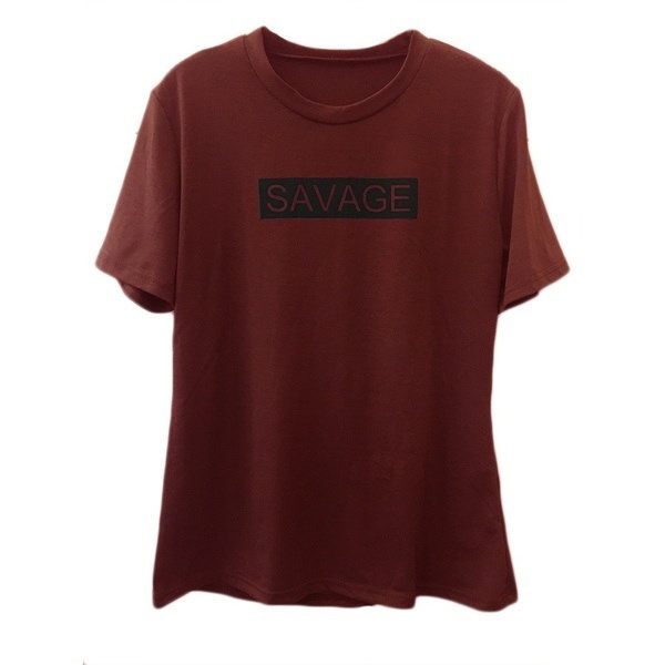 新しい女性の貿易サベージレタープリントトップ半袖Tシャツ 新しい女性の貿易サベージレタープリントトップ半袖Tシャツ