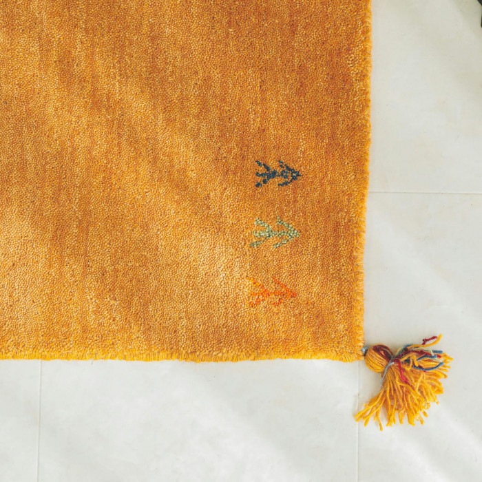 シンプルギャッベマット AYAKA(アヤカ) 玄関マット 70×120cm ベージュ「GSCD802961」