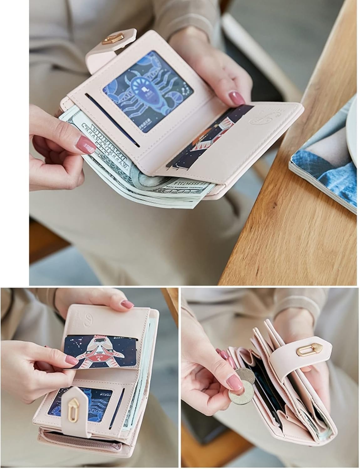 【20%OFFクーポン】小さい財布 レディース 財布 2つ折り 無地 ボタン 大容量 小銭入れ カード入れ 多機能 使いやすい お札が折れない 軽い ウォレット コインケース シンプル おしゃれ 贈り 【20%OFFクーポン】小さい財布 レディース 財布 2つ折り 無地 ボタン 大容量 小銭入れ カード入れ 多機能 使いやすい お札が折れない 軽い ウォレット コインケース シンプル おしゃれ 贈り