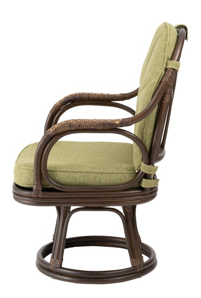 ラタン回転チェア ラタン ラッカー塗装 ポリプロピレン ポリエステル