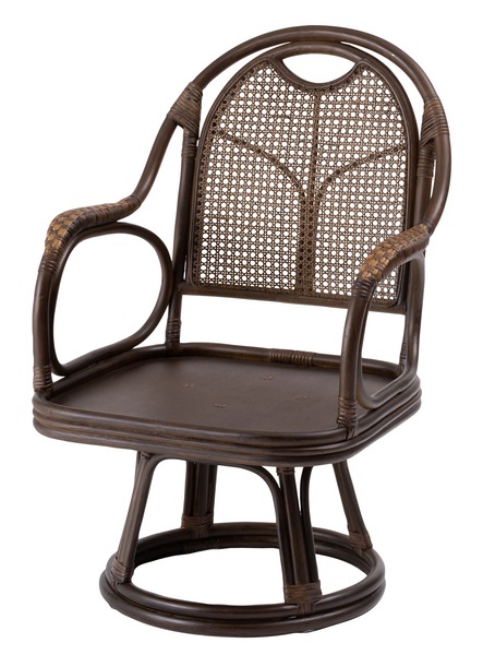 ラタン回転チェア ラタン ラッカー塗装 ポリプロピレン ポリエステル