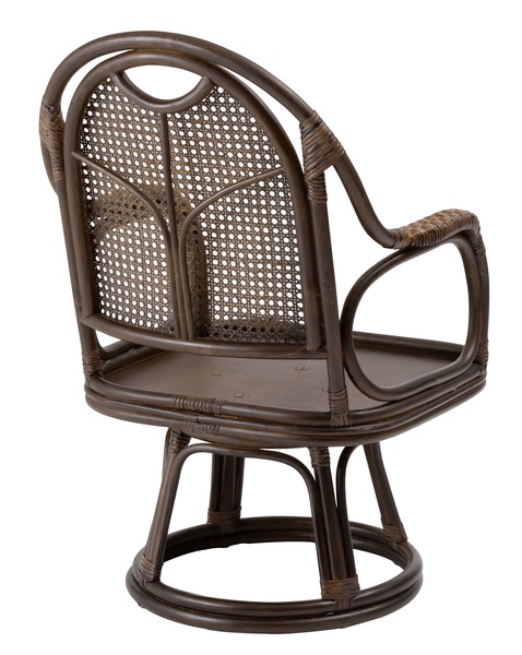 ラタン回転チェア ラタン ラッカー塗装 ポリプロピレン ポリエステル