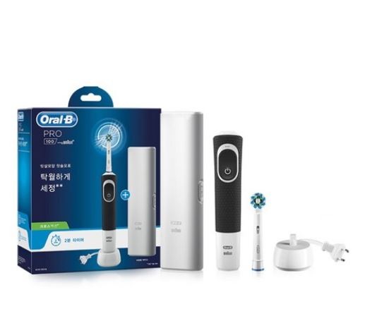電動歯ブラシ + 歯ブラシの毛 + ケース + 充電器(ブラック) 電動歯ブラシ + 歯ブラシの毛 + ケース + 充電器(ブラック)