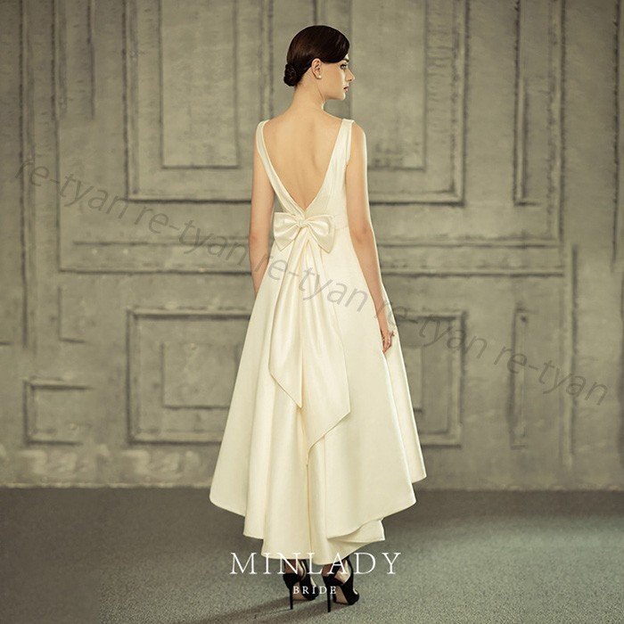 フォマールドレス 司会演出写真撮影 ウェディングドレス 白 二次会 結婚式ドレス 安いフォトウエディ