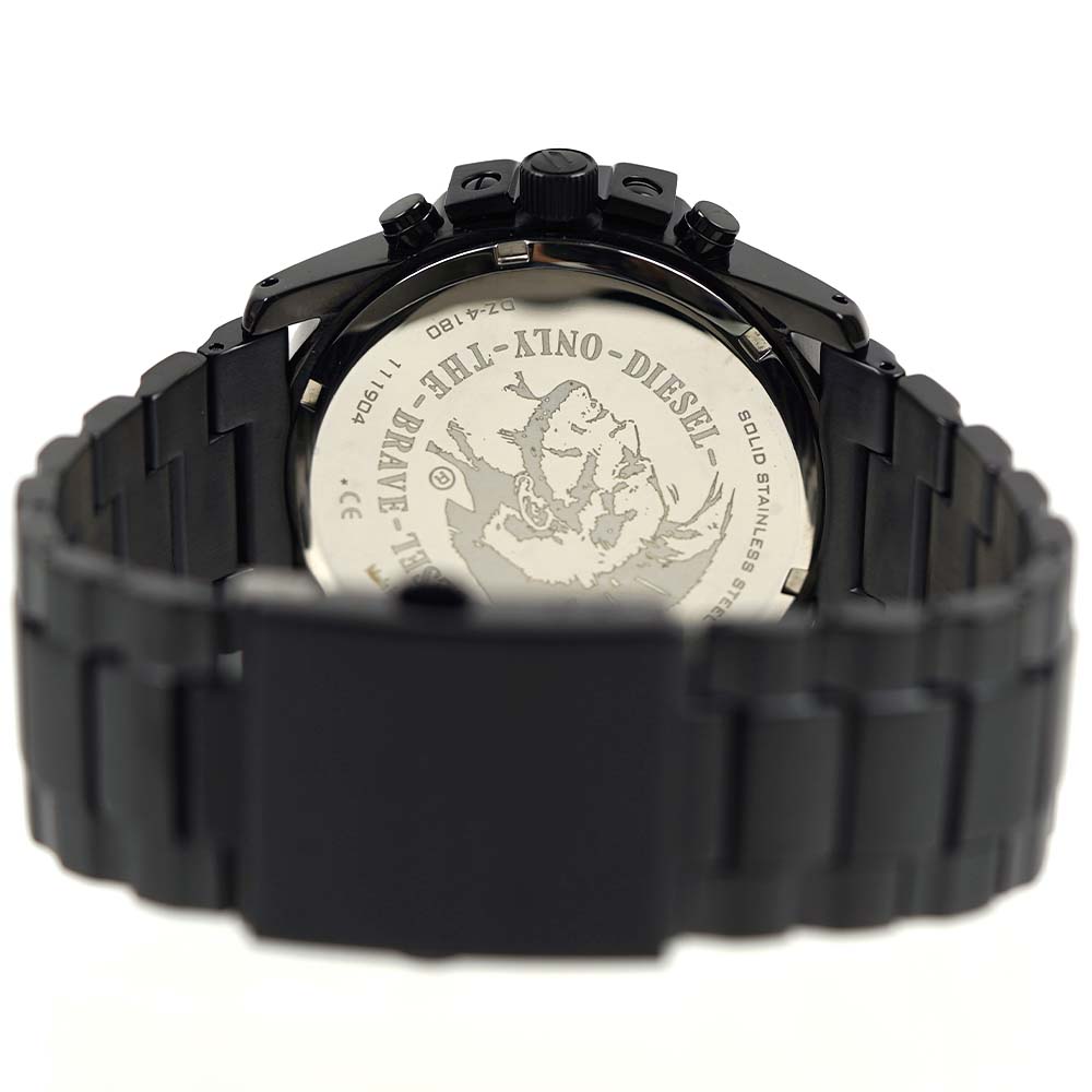 ディーゼル 腕時計 DIESEL メンズ クロノグラフ 日付カレンダー ブラック マスターチーフ 45MM DZ4180