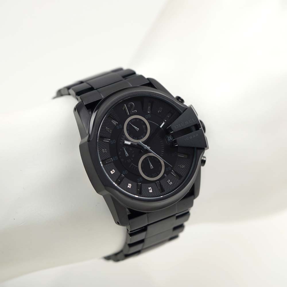 ディーゼル 腕時計 DIESEL メンズ クロノグラフ 日付カレンダー ブラック マスターチーフ 45MM DZ4180